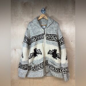 Canadian Sweater Company Wool Knit Cowichan Sweater